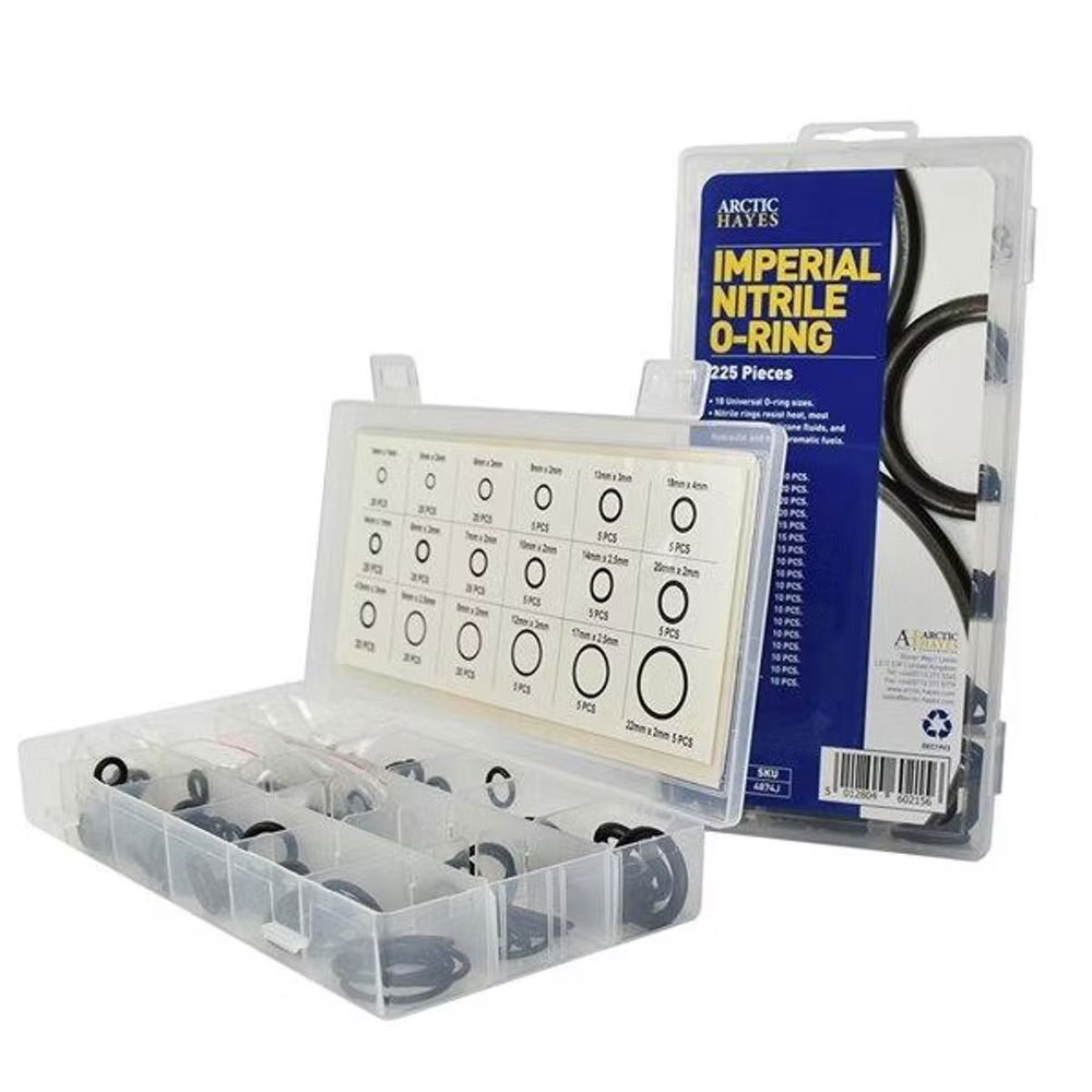 Metric Nitrile O-Ring Assortment Washer Kit (225 Pieces)