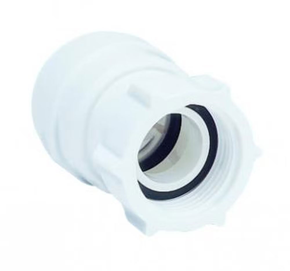 15mm x 3/4" Speedfit Female Coupler Tap Connector White