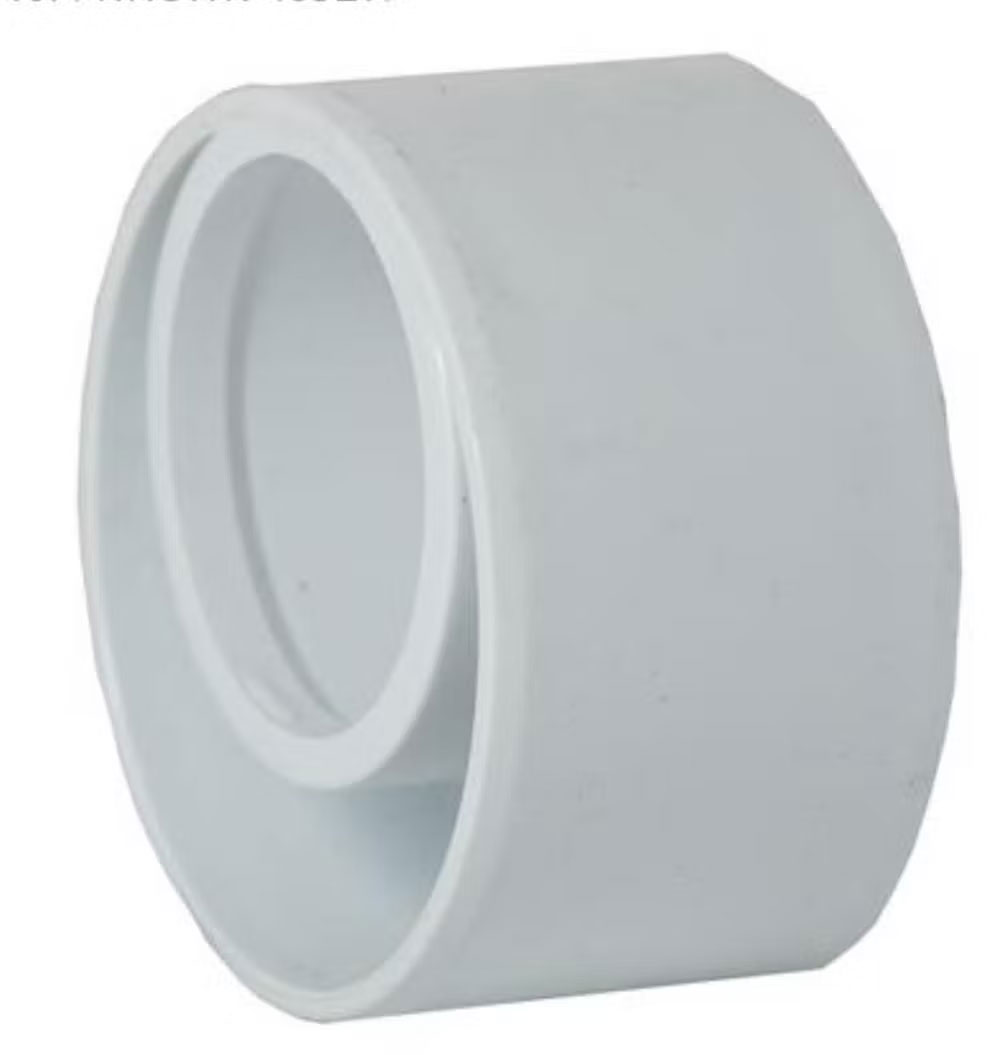 WASTE SOLVENT WELD 50MM X 32MM REDUCER WHITE