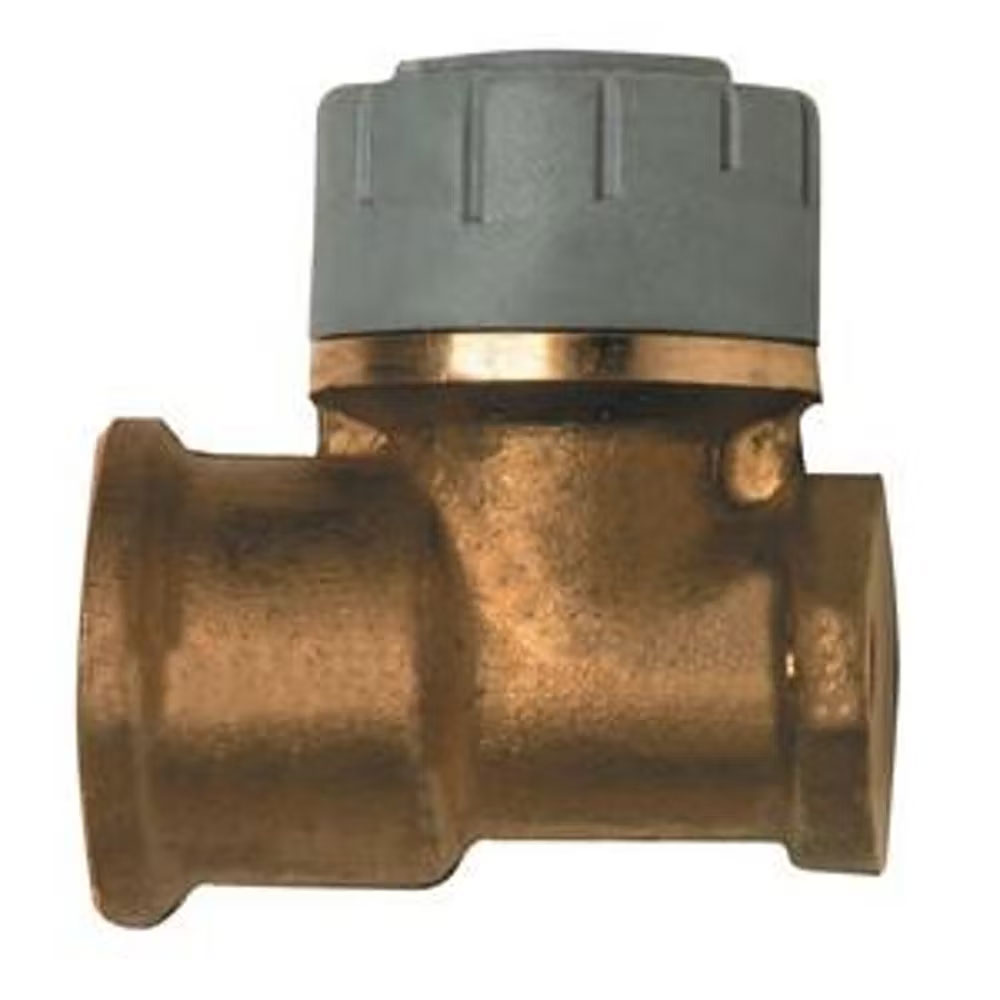 22mm X1/2 P/Brass Wallplate Elbow