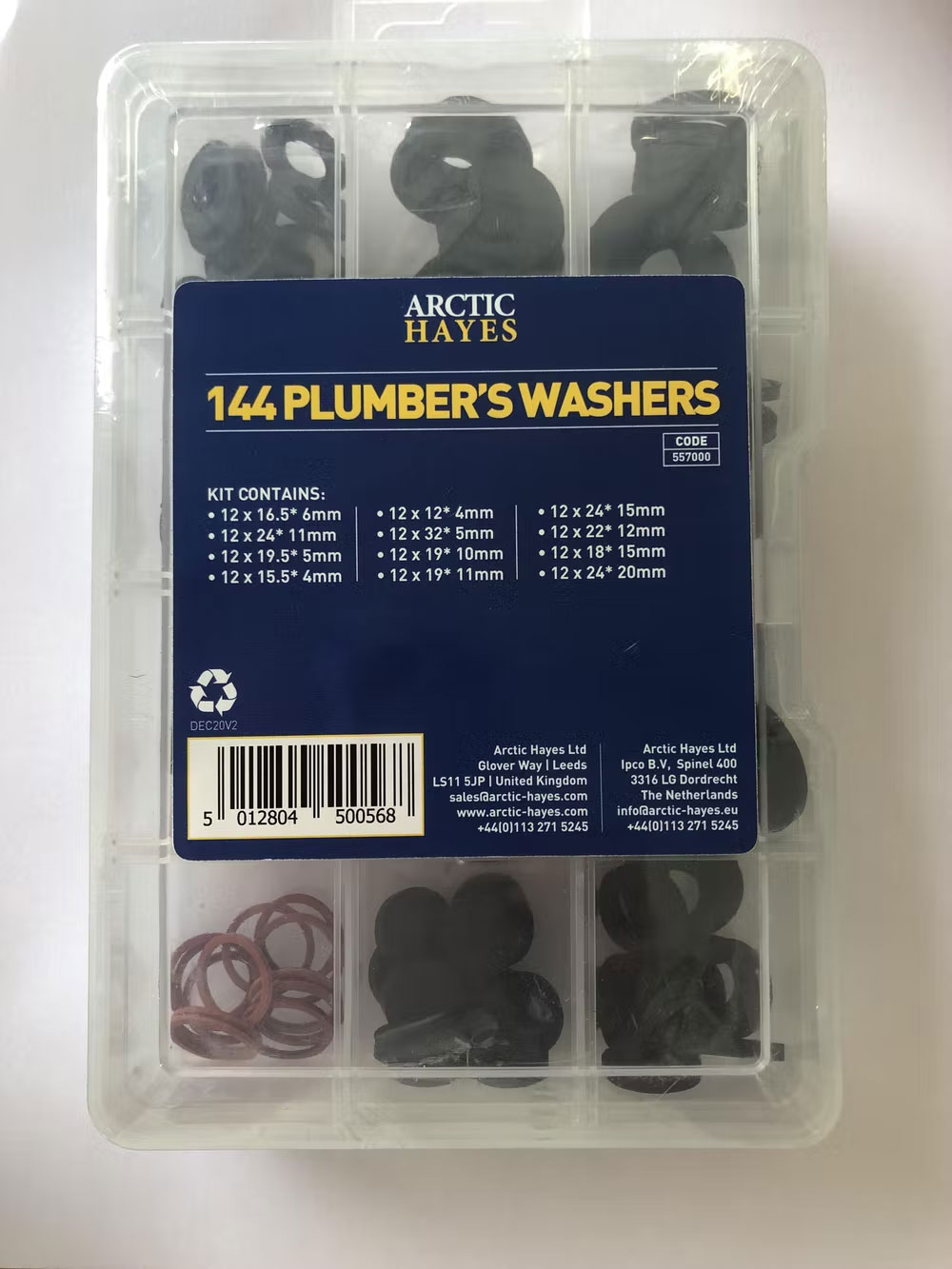 Plumbers Washer Kit (144 Pieces)