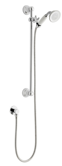 Showering Klassique Option 3 Thermostatic Shower With Slide Rail Kit And Overhead Drencher