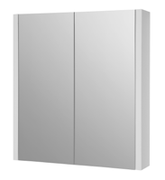 Furniture & Mirrors Purity 600mm Mirror Cabinet - White Gloss H 650 X W 600 X D 120