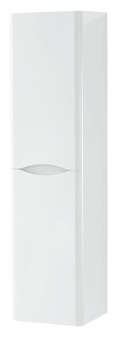 Furniture & Mirrors Arc Wall Mounted Side Unit - White Gloss H 1400 X W 350 X D 330