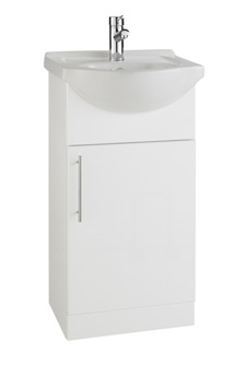 Furniture & Mirrors Encore 450mm Cabinet With Basin Depth 300mm, With Basin 440mm