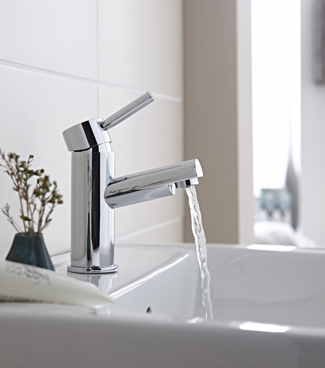 Brassware Plan Mono Basin Mixer With Click Waste